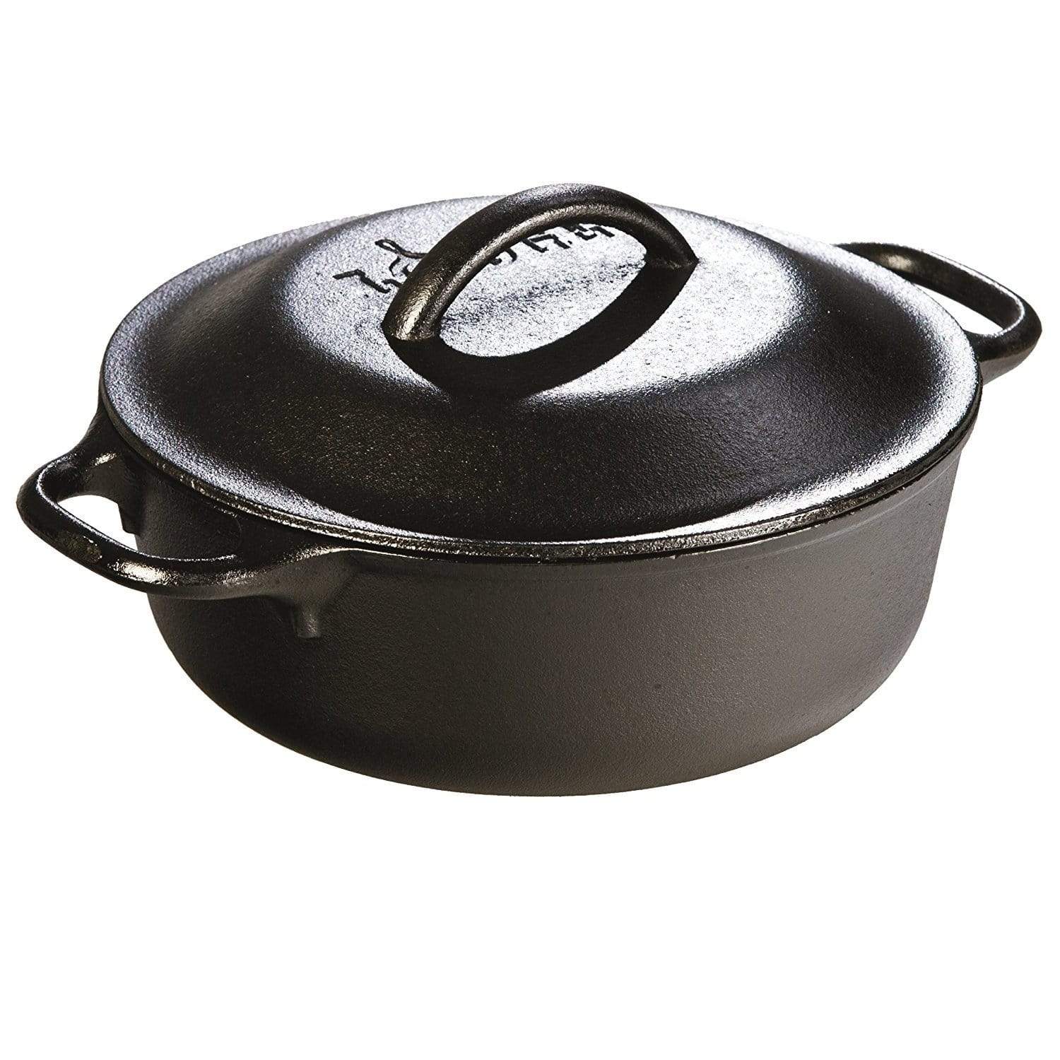 Lodge Cast Iron Camping & Outdoor : Cooking Lodge 8in Cast Iron Serving Pot Pre-Seasoned 2-Quart