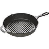 Lodge Mfg Camping & Outdoor : Cooking Lodge L8GP3 10.25 Inch Round Cast Iron Grill Pan