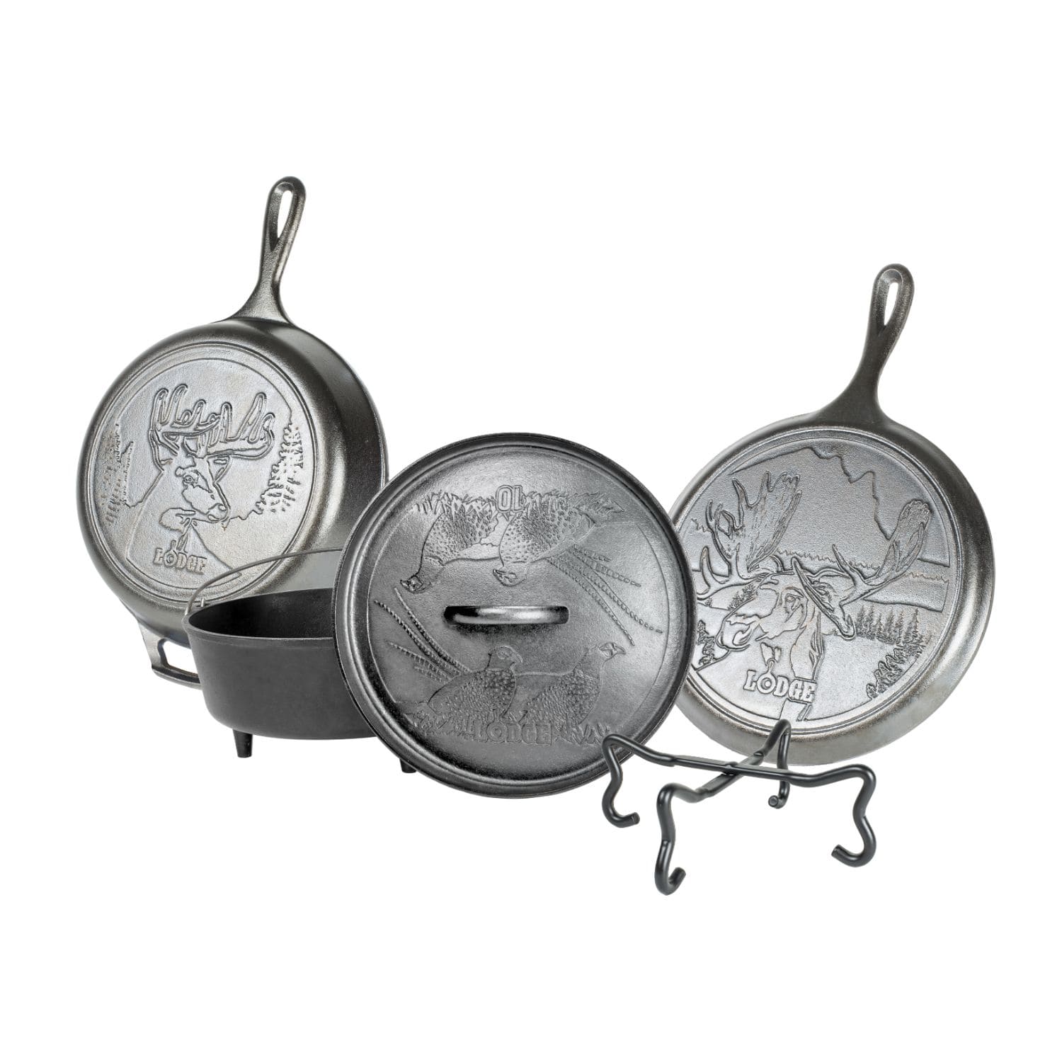 Lodge Mfg Camping & Outdoor : Cooking Lodge Wildlife Series 5 Piece Set