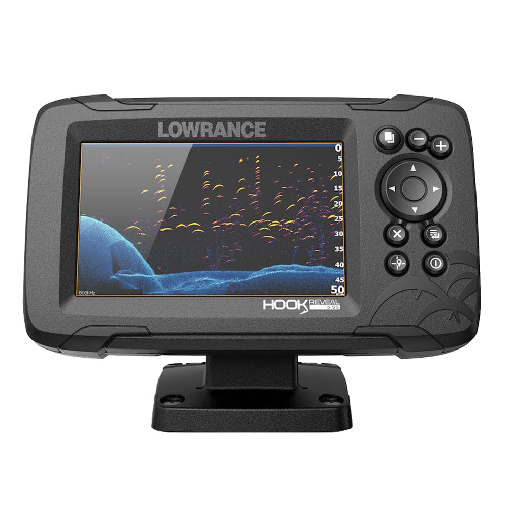 Lowrance GPS - Fishfinder Combos Lowrance HOOK Reveal 5 Chartplotter/Fishfinder w/SplitShot Transom Mount Transducer  US Inland Charts [000-15500-001]