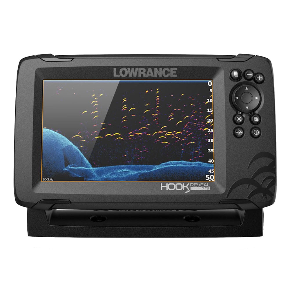 Lowrance GPS - Fishfinder Combos Lowrance HOOK Reveal 7 Combo w/TripleShot Transom Mount  C-MAP Contour+ Card [000-15853-001]