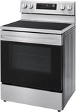 LG - 30 in. 6.3 cu. ft. Smart Wi-Fi Enabled Fan Convection Electric Range Oven with AirFry and EasyClean in. Stainless Steel - LREL6323S