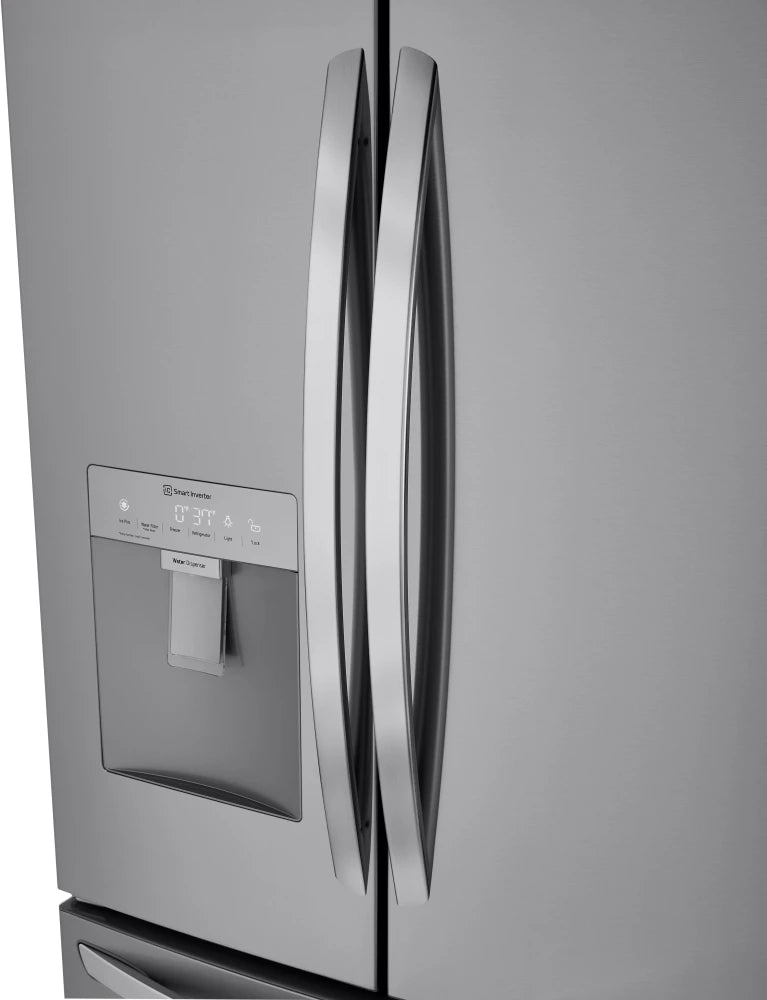 LG - 29 cu. ft. French Door Refrigerator w/ Multi-Air Flow, SmartPull Handle and ENERGY STAR in PrintProof Stainless Steel - LRFWS2906S