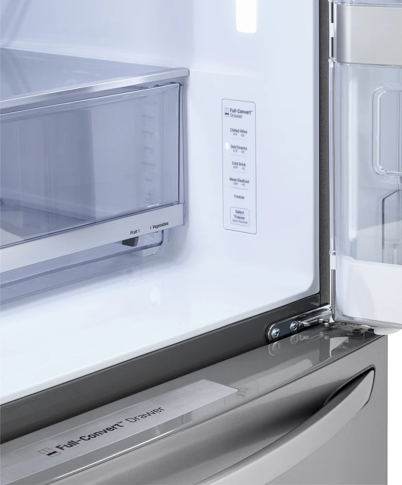 LG - 36 Inch 4 Door Smart French Door Refrigerator with 29.5 Cu. Ft. Capacity - LRMDS3006S
