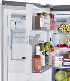 LG - 30 cu. ft. 4-Door French Door Refrigerator, Full Convert Drawer, Smart Cooling and Craft Ice, PrintProof Stainless Steel - LRMXS3006S