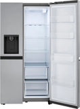 LG - 23 cu. ft. Side by Side Refrigerator with External Ice andWater Dispenser in PrintProof Stainless Steel, Counter Depth - LRSXC2306S