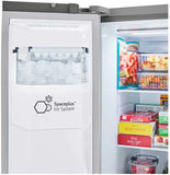 LG - 27 cu. ft. Side by Side Refrigerator w/ Door Cooling and Ice and Water Dispenser in PrintProof Stainless Steel - LRSXS2706S