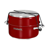 Magma Deck / Galley Magma Nestable 10 Piece Induction Non-Stick Enamel Finish Cookware Set - Magma Red [A10-366-MR-2-IN]