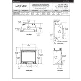 Majestic Majestic Meridian Platinum Direct Vent Gas Fireplace - 36"