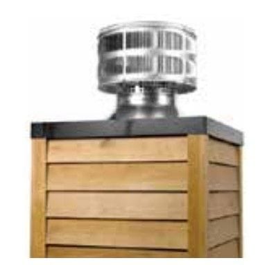 Majestic Majestic SL300 Round Termination Cap With Storm Collar - For 8-Inch Inner Diameter Majestic SL300 Chimney