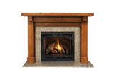 Majestic Outdoor Lifestyles Battlefield Flush Mantel in Unfinished Maple - 75