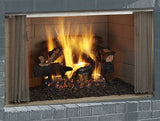 Majestic Villawood 42" Outdoor Wood Fireplace with Herringbone Refractory Liner