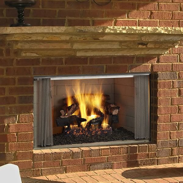 Majestic Wood Burning Fireplace Majestic VillaWood Outdoor Fireplace 42" | ODVILLA-42T-B