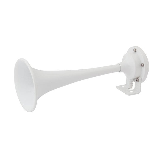 Marinco Horns Marinco White Epoxy Coated Single Trumpet Mini Air Horn [10104]