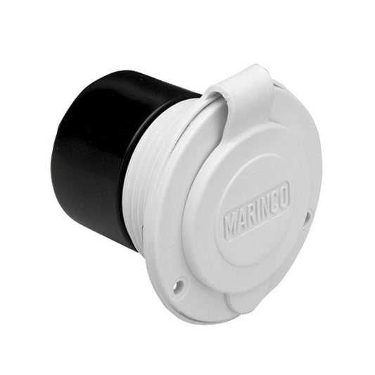 Marinco Shore Power Marinco 15A 125V On-Board Charger Inlet - Front Mount - White [150BBIW]