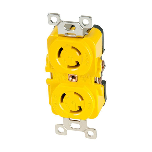 Marinco Shore Power Marinco Locking Receptacle - 15A, 125V - Yellow [4700CR]