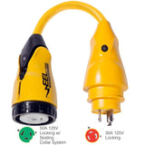 Marinco Shore Power Marinco P30-503 EEL 50A-125V Female to 30A-125V Male Pigtail Adapter - Yellow [P30-503]