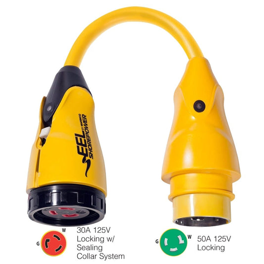 Marinco Shore Power Marinco P503-30 EEL 30A-125V Female to 50A-125V Male Pigtail Adapter - Yellow [P503-30]