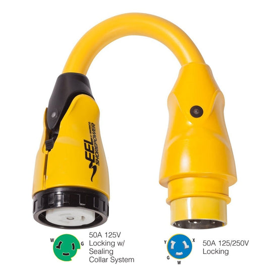 Marinco Shore Power Marinco P504-503 EEL 50A-125V Female to 50A-125/250V Male Pigtail Adapter - Yellow [P504-503]
