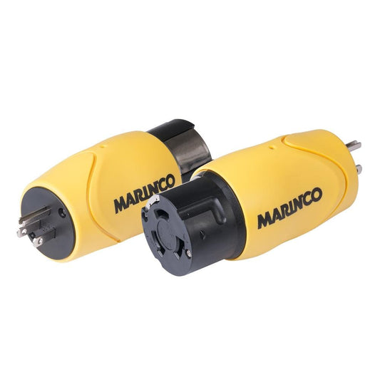 Marinco Shore Power Marinco Straight Adapter - 15A Male Straight Blade to 50A 125/250V Female Locking [S15-504]