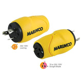 Marinco Shore Power Marinco Straight Adapter 20Amp Locking Male Plug to 15Amp Straight Female Adapter [S20-15]