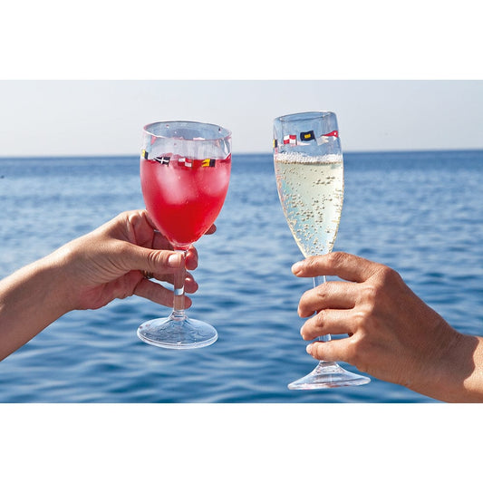 Marine Business Deck / Galley Marine Business Champagne Glass Set - REGATA - Set of 6 [12105C]