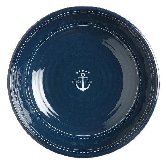 Marine Business Deck / Galley Marine Business Melamine Deep, Round Soup Plate - SAILOR SOUL - 8.8" Set of 6 [14002C]