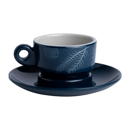 Marine Business Deck / Galley Marine Business Melamine Espresso Cup  Plate Set - LIVING - Set of 6 [18006C]