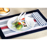 Marine Business Deck / Galley Marine Business Melamine Non-Slip, Flat, Round Dinner Plate - REGATA - 10" Set of 6 [12001C]