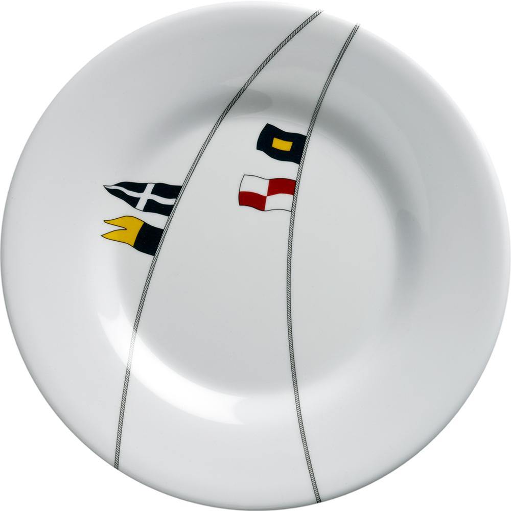 Marine Business Deck / Galley Marine Business Melamine Round Dessert Plate - REGATA - 7" Set of 6 [12003C]