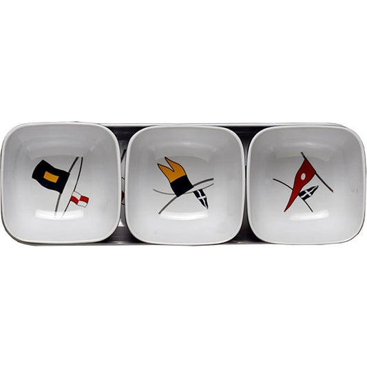 Marine Business Deck / Galley Marine Business Melamine Snack Set - REGATA - Set of 4 [12013]