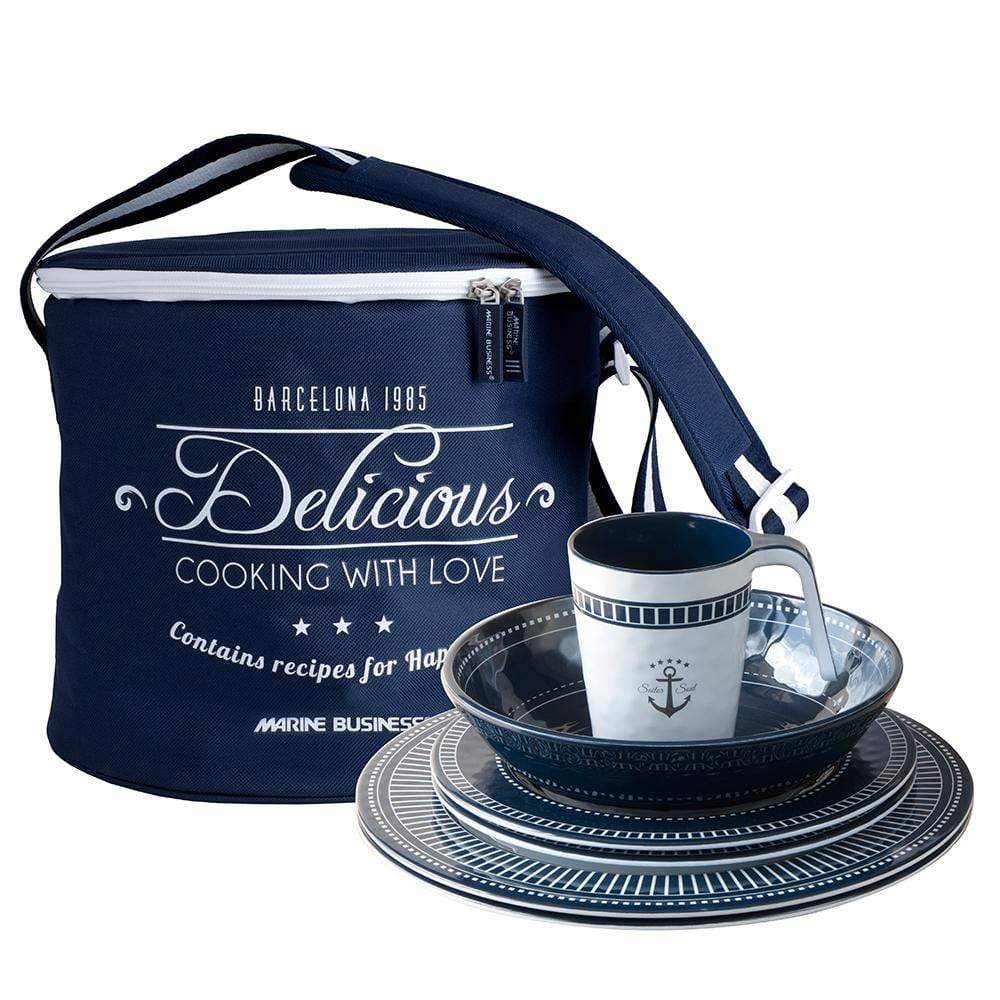 Marine Business Deck / Galley Marine Business Melamine Tableware  Basket - SAILOR SOUL - Set of 16 [14147]