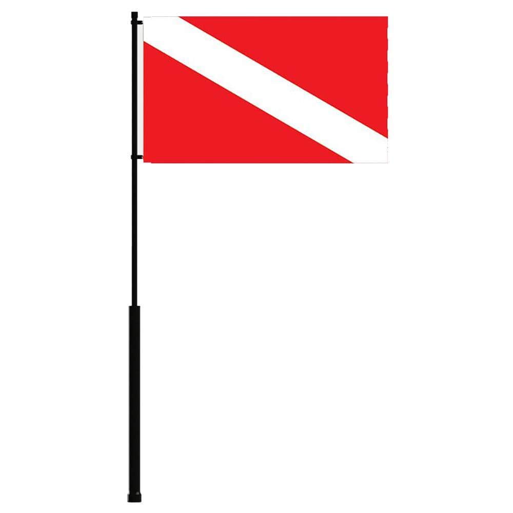 Mate Series Fishing Accessories Mate Series Flag Pole - 72" w/Dive Flag [FP72DIVE]