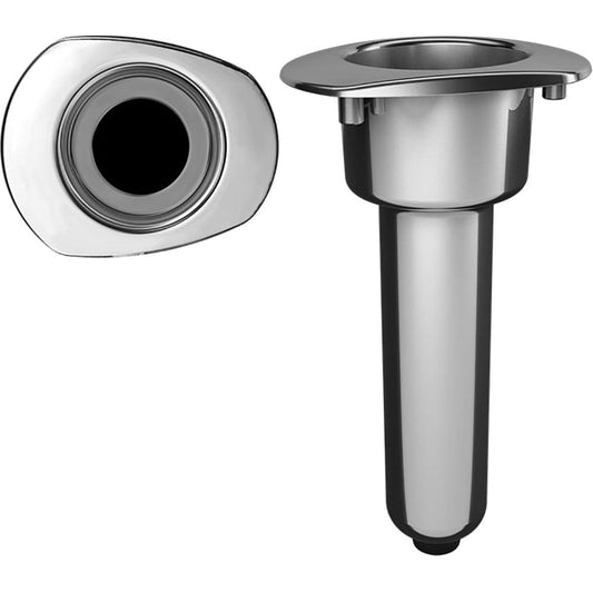 Mate Series Rod Holders Mate Series Elite Screwless Stainless Steel 0 Rod  Cup Holder - Drain - Oval Top [C2000DS]