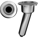 Mate Series Rod Holders Mate Series Elite Screwless Stainless Steel 15 Rod  Cup Holder - Drain - Round Top [C1015DS]