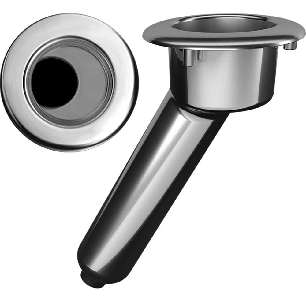 Mate Series Rod Holders Mate Series Elite Screwless Stainless Steel 30 Rod  Cup Holder - Drain - Round Top [C1030DS]