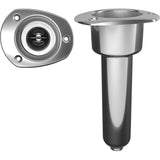 Mate Series Rod Holders Mate Series Stainless Steel 0 Rod  Cup Holder - Drain - Oval Top [C2000D]