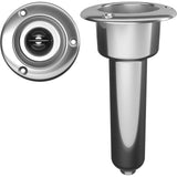 Mate Series Rod Holders Mate Series Stainless Steel 0 Rod  Cup Holder - Drain - Round Top [C1000D]