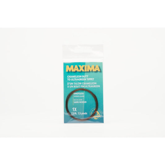 Maxima Fishing Line Fishing : Line Maxima Knotless Tapered Leader 1x 7.5 ft Clear