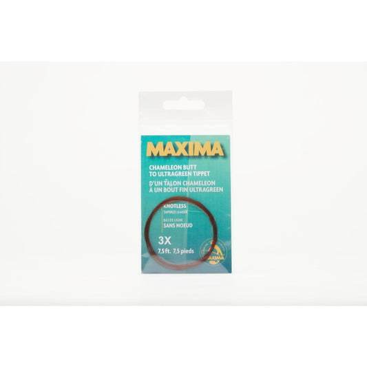 Maxima Fishing Line Fishing : Line Maxima Knotless Tapered Leader 3x 7.5 ft Clear