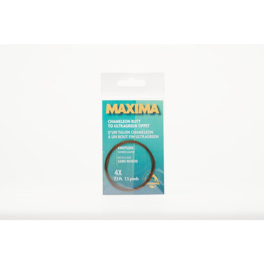 Maxima Fishing Line Fishing : Line Maxima Knotless Tapered Leader 4x 7.5 ft Clear