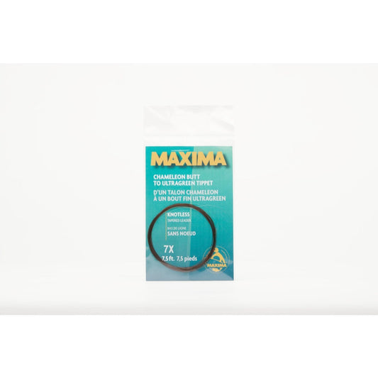 Maxima Fishing Line Fishing : Line Maxima Knotless Tapered Leader 7x  7.5 ft Clear