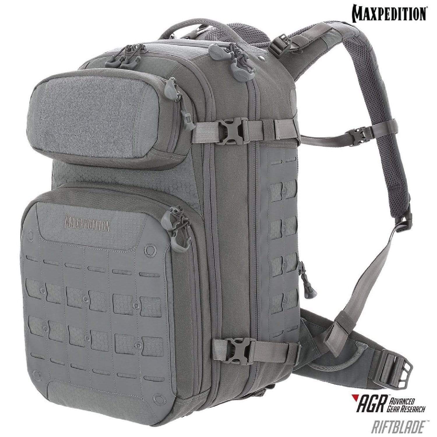 Maxpedition Camping & Outdoor : Backpacks & Gearbags Maxpedition RIFTBLADE CCW-Enabled Backpack Gray