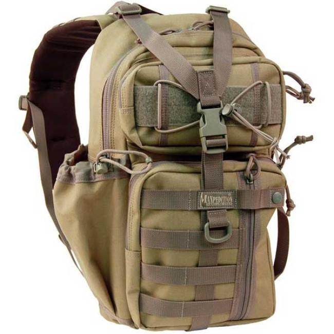 Maxpedition Camping & Outdoor : Backpacks & Gearbags Maxpedition Sitka Gearslinger Khaki Foliage