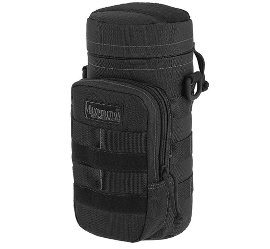 Maxpedition Public Safety/L.E. : Tactical Hydration Systems Maxpedition Bottle Holder 10.0 x 4.0 in Black
