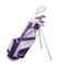 Merchants of Golf Golf : Clubs Tour X Size 3 Purple 5pc Jr Golf Set w Stand Bag