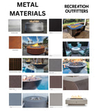 The Outdoor Plus - 48" Forma Powder Coated Fire Pit  - OPT-48PCSQ