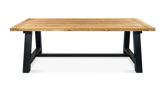 Harmonia Living - Mill 6 Seat Reclaimed Teak Outdoor Dining Table | MILL-AL-78RCDT