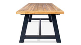 Harmonia Living - Mill 6 Seat Reclaimed Teak Outdoor Dining Table | MILL-AL-78RCDT