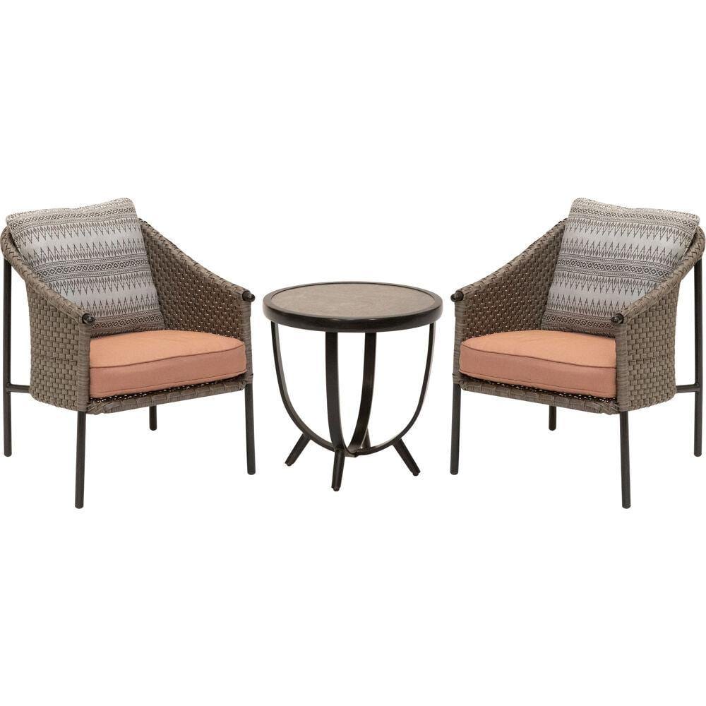 Mod Furniture Deep Seating Mod Furniture - Santa Fe 3pc Set: 2 Bucket Chairs with Side Table